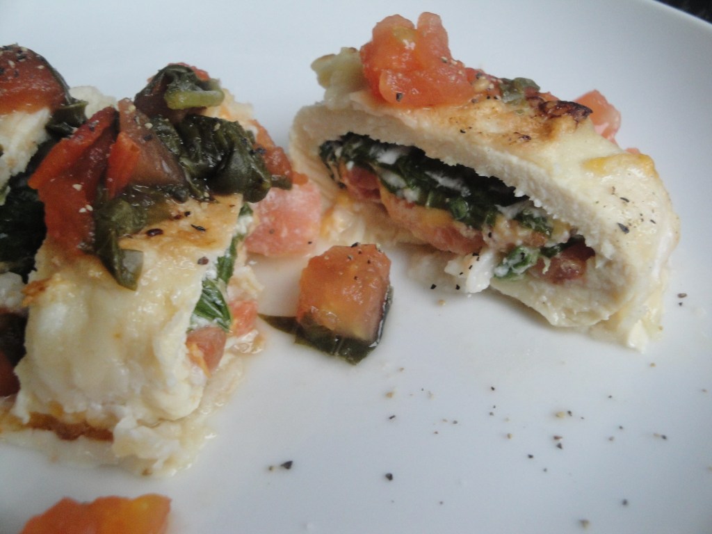 Spinach and Tomato Stuffed Chicken Roulade | A Fork In Each Hand